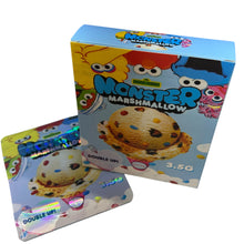 Load image into Gallery viewer, 50 Monster Marshmallow 3.5 G Mylar Bags With 50 Carton Box