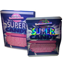 Load image into Gallery viewer, 50 Super Candy 3.5 G Mylar Bags With 50 Carton Box.