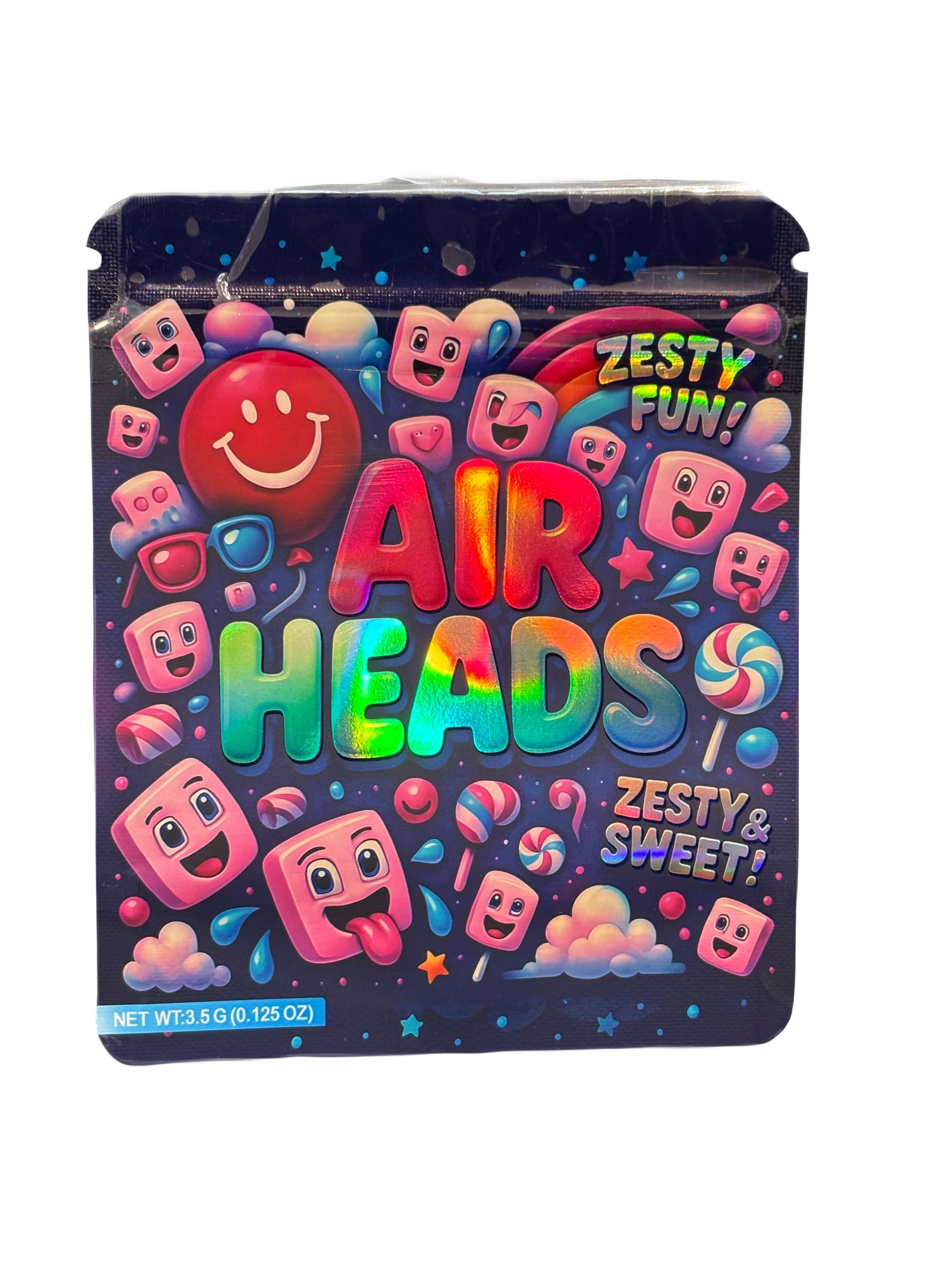 50 Air Heads 3.5-gram empty Mylar bags