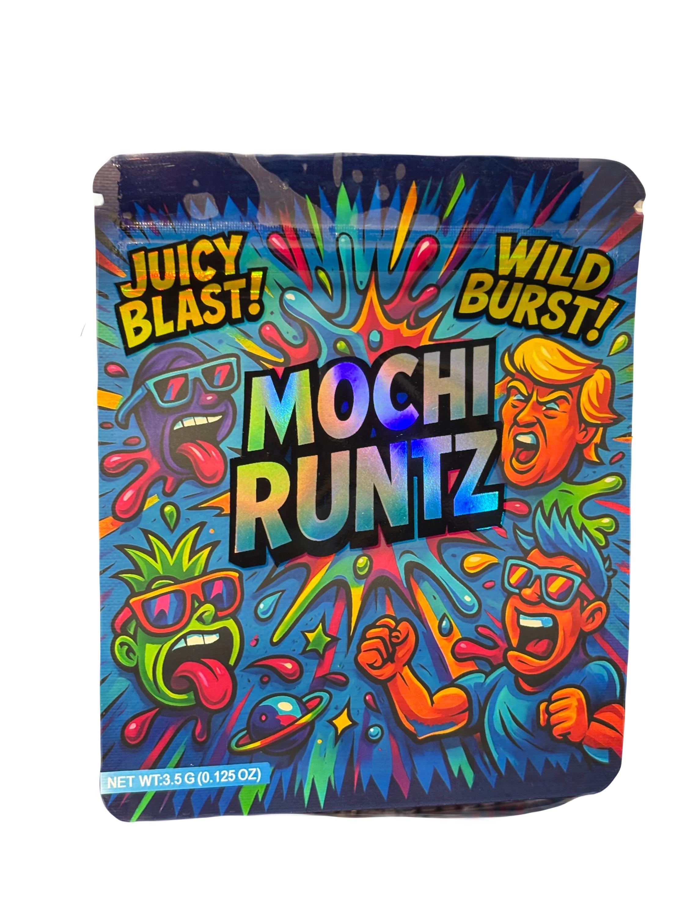 50 Mochi Runtz 3.5-gram empty Mylar bags