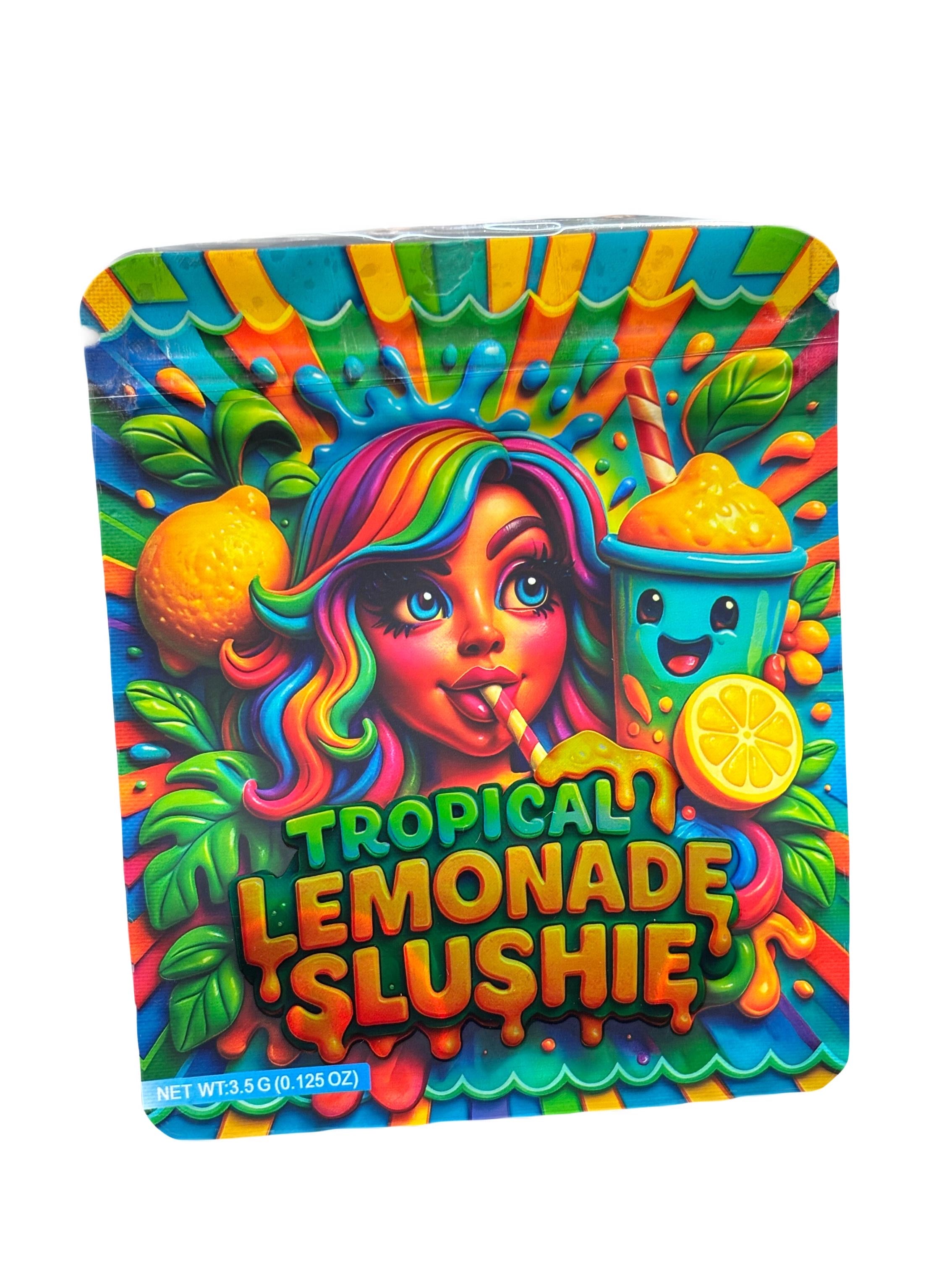 50 Tropical Lemonade Slushie 3.5-gram empty Mylar bags