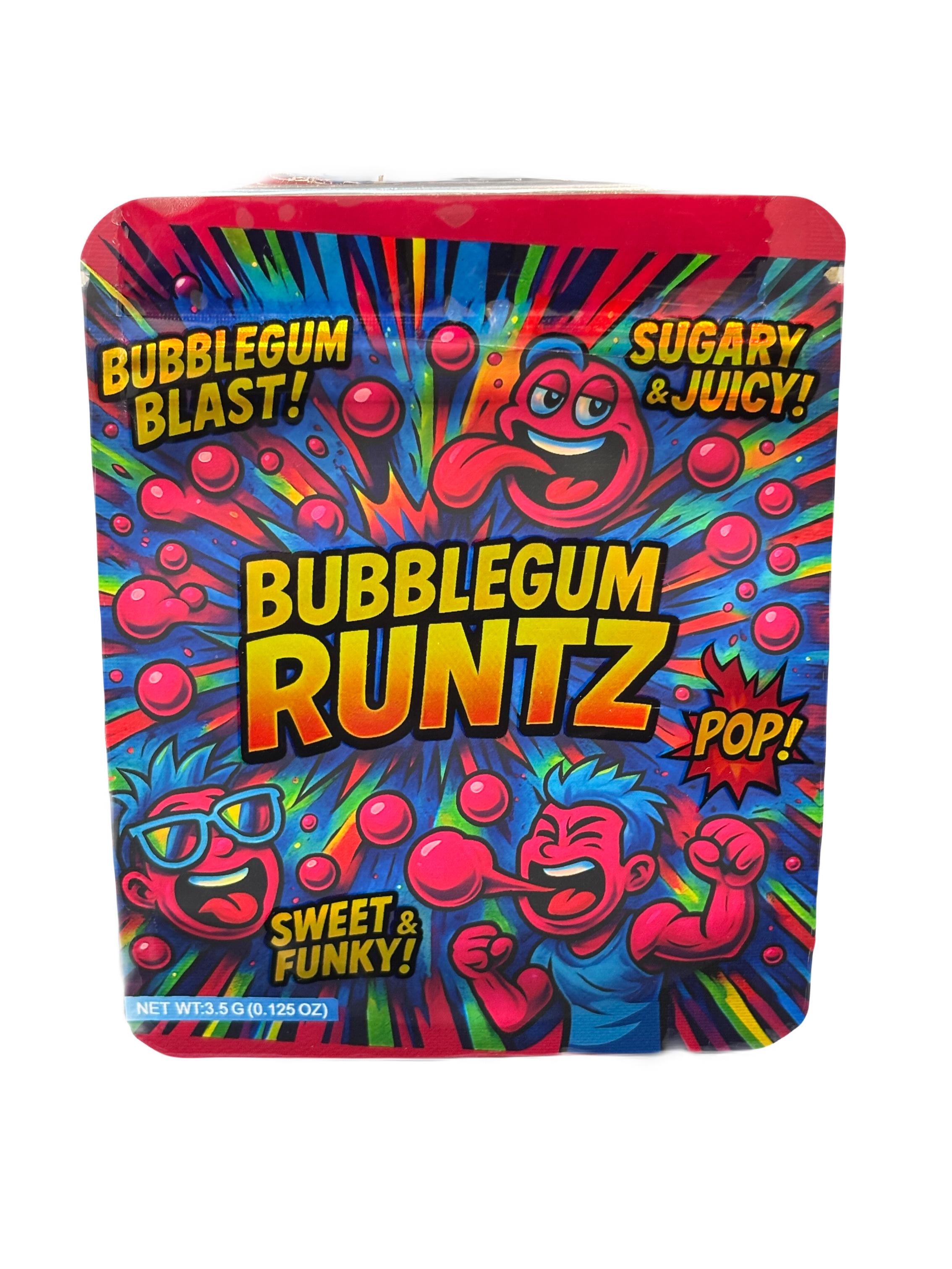 50 Bubblegum Runtz 3.5-gram empty Mylar bags