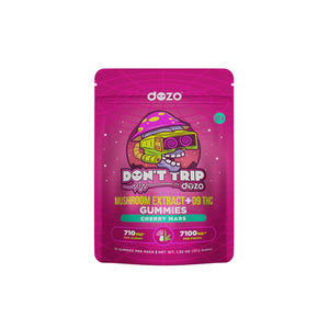 Don’t Trip Mushroom + Delta 9 Gummies | Cherry Mars 7100 MG