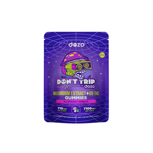 Don’t Trip Mushroom + Delta 9 Gummies | Bluberry Nebula 7100 MG