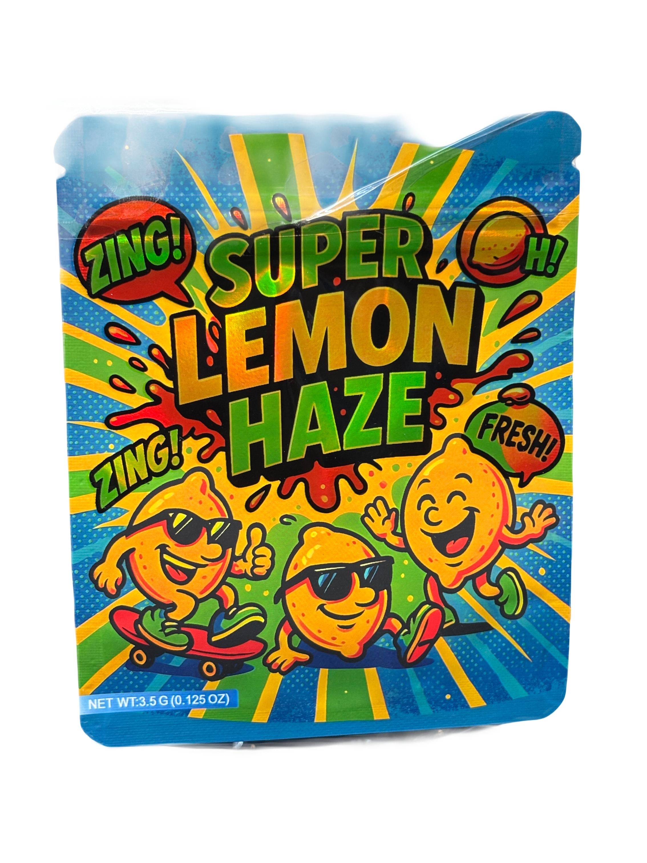 50 Super Lemon Haze 3.5-gram empty Mylar bags