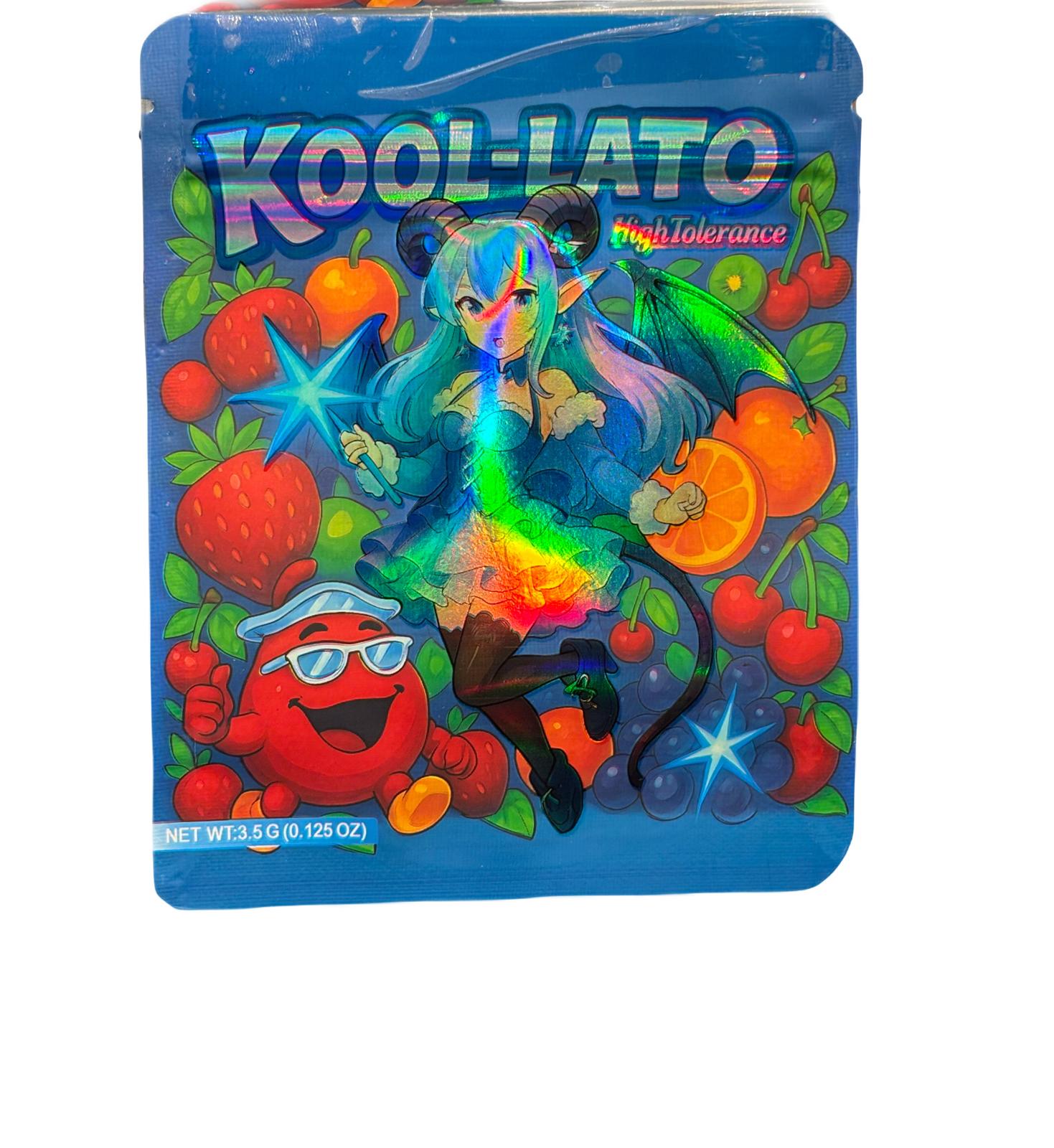 50 Kool-Lato 3.5-gram empty Mylar bags