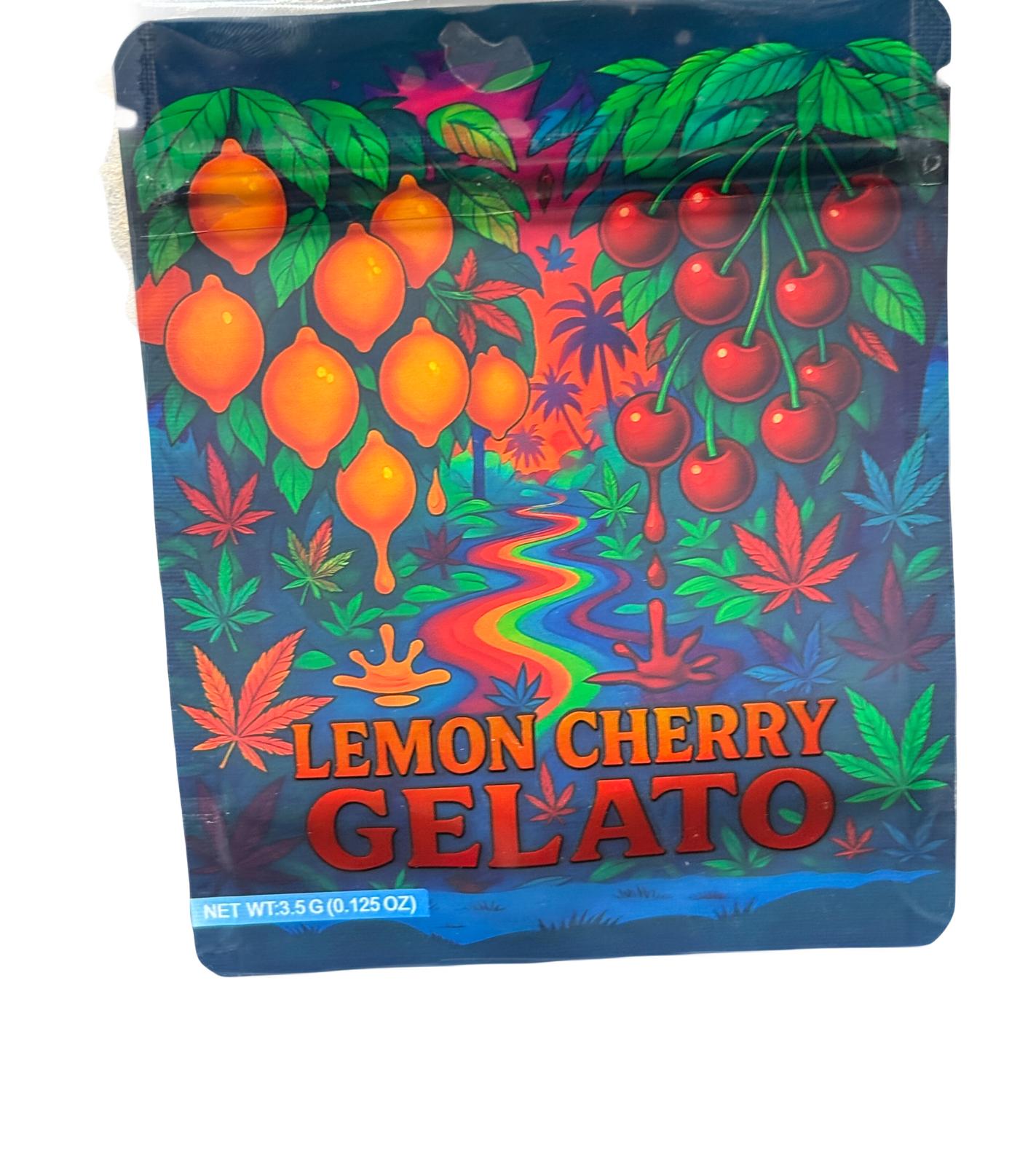 50 Lemon Cherry Gelato 3.5-gram empty Mylar bags