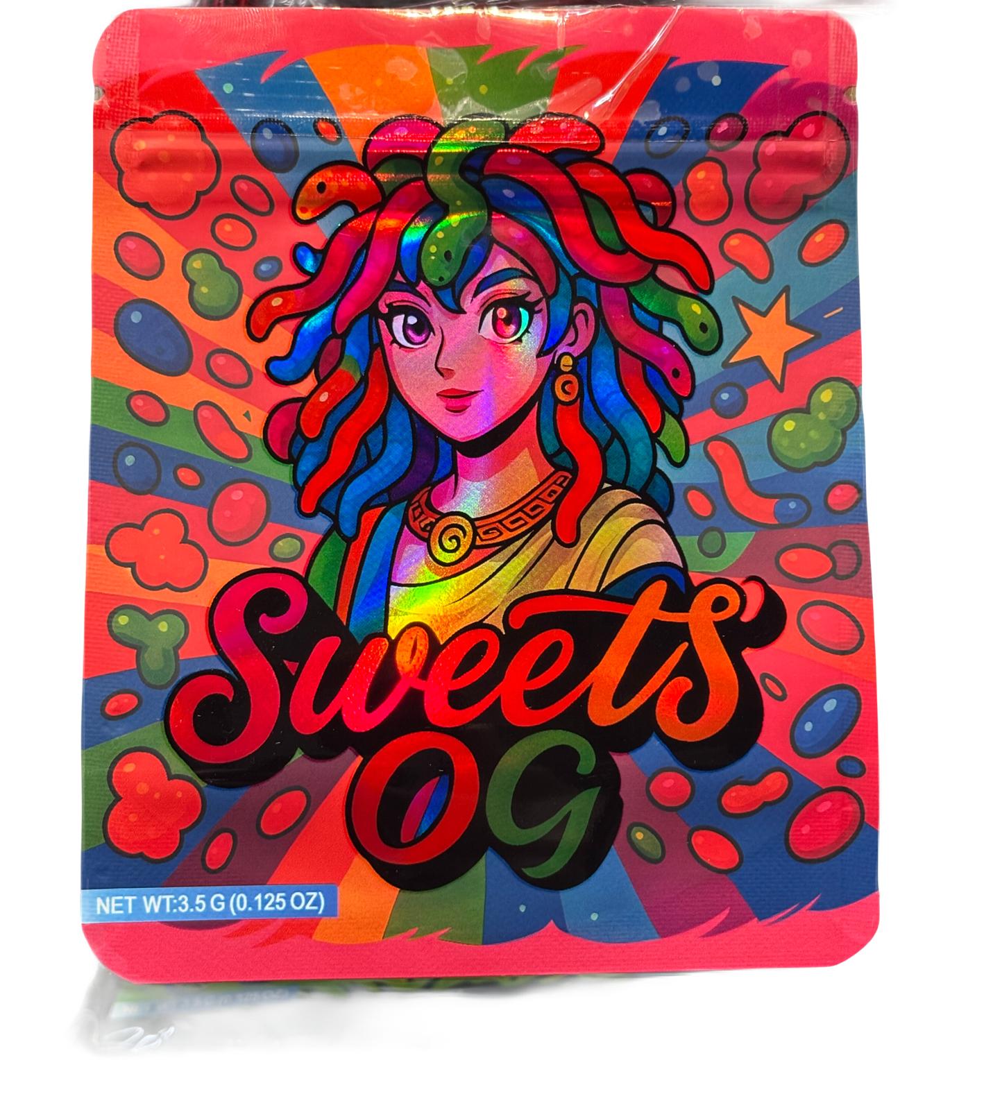 50 Sweets OG 3.5-gram empty Mylar bags