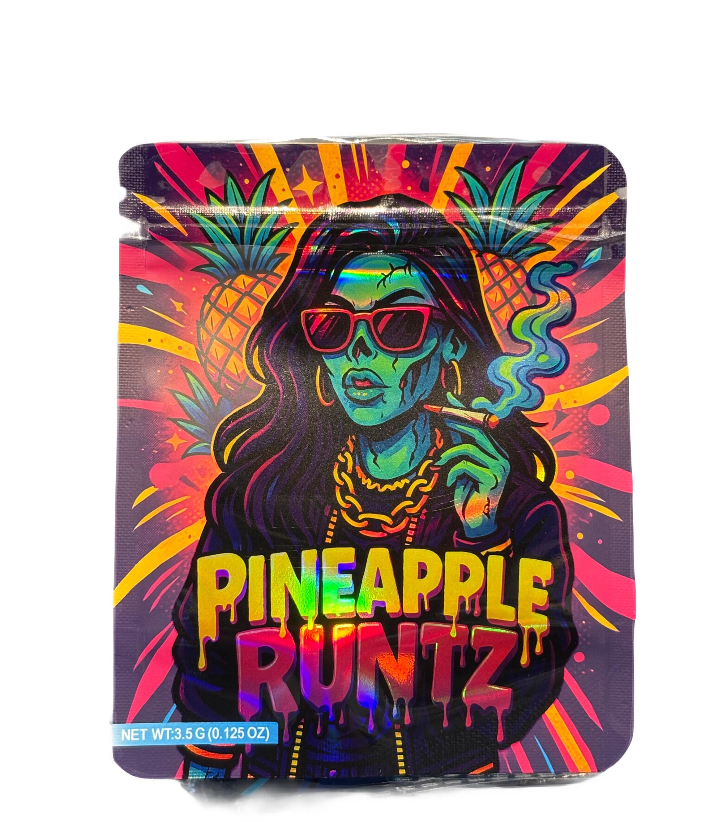 50 Pineapple Runtz 3.5-gram empty Mylar bags