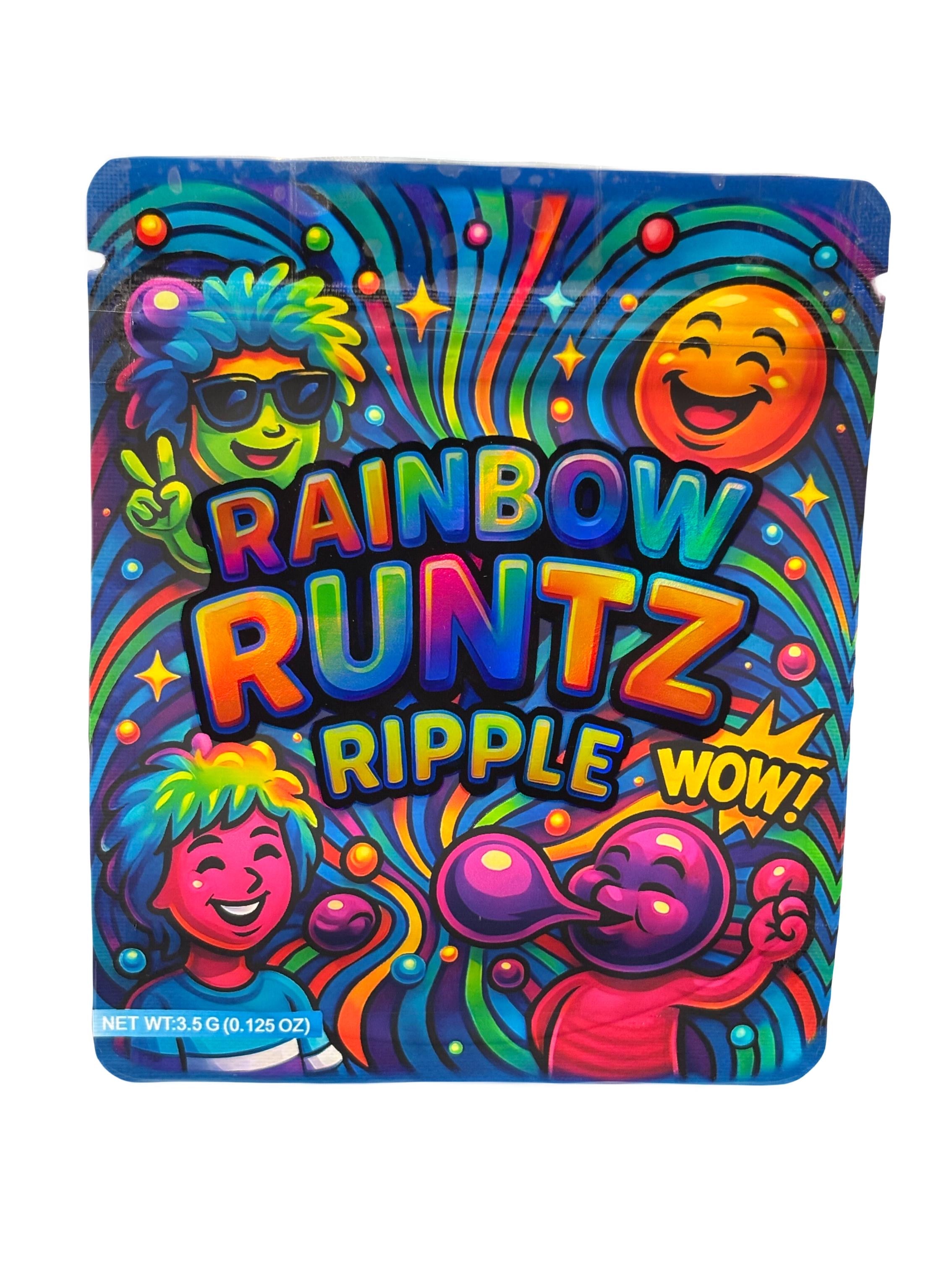 50 Rainbow Runtiz Ripple 3.5-gram empty Mylar bags