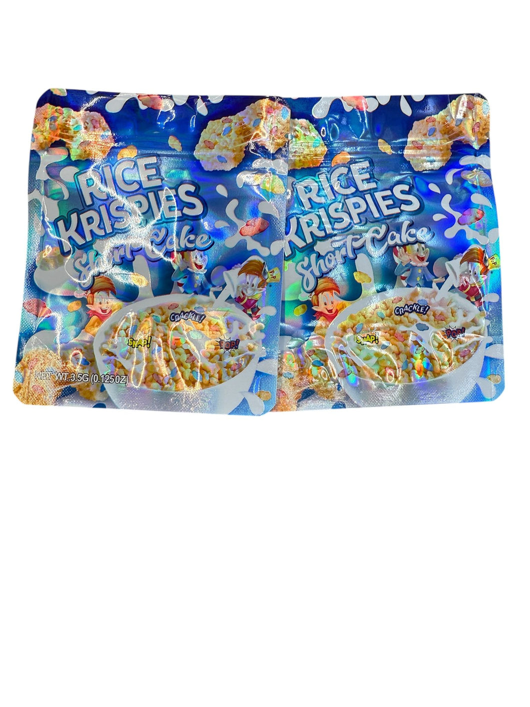 50 Rice Krispies 3.5-gram empty Mylar bags