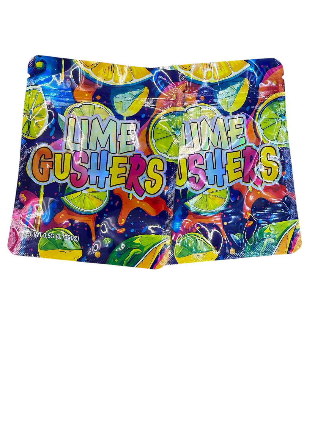 50 Lime Gushers  3.5-gram empty Mylar bags