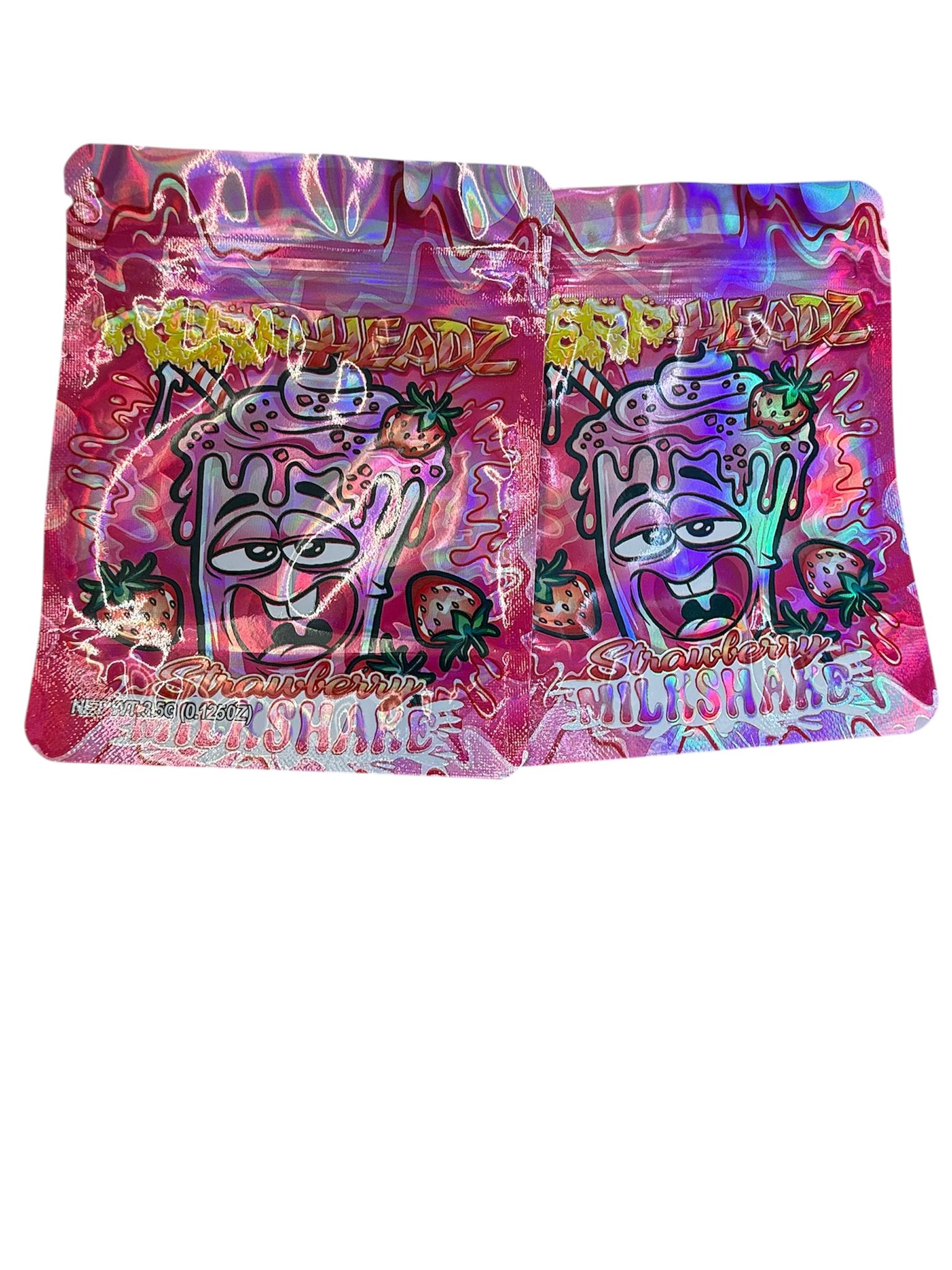 50 Runtz Headz Strawberry Milkshake 3.5-gram empty Mylar bags