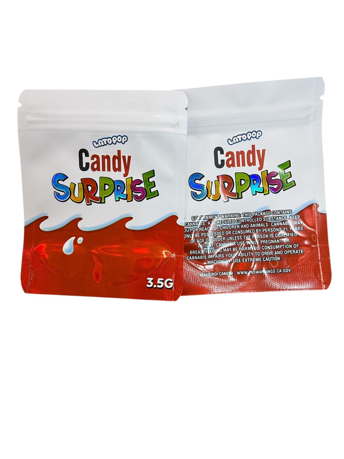 50 Candy Surprise Latopop 3.5-gram empty Mylar bags