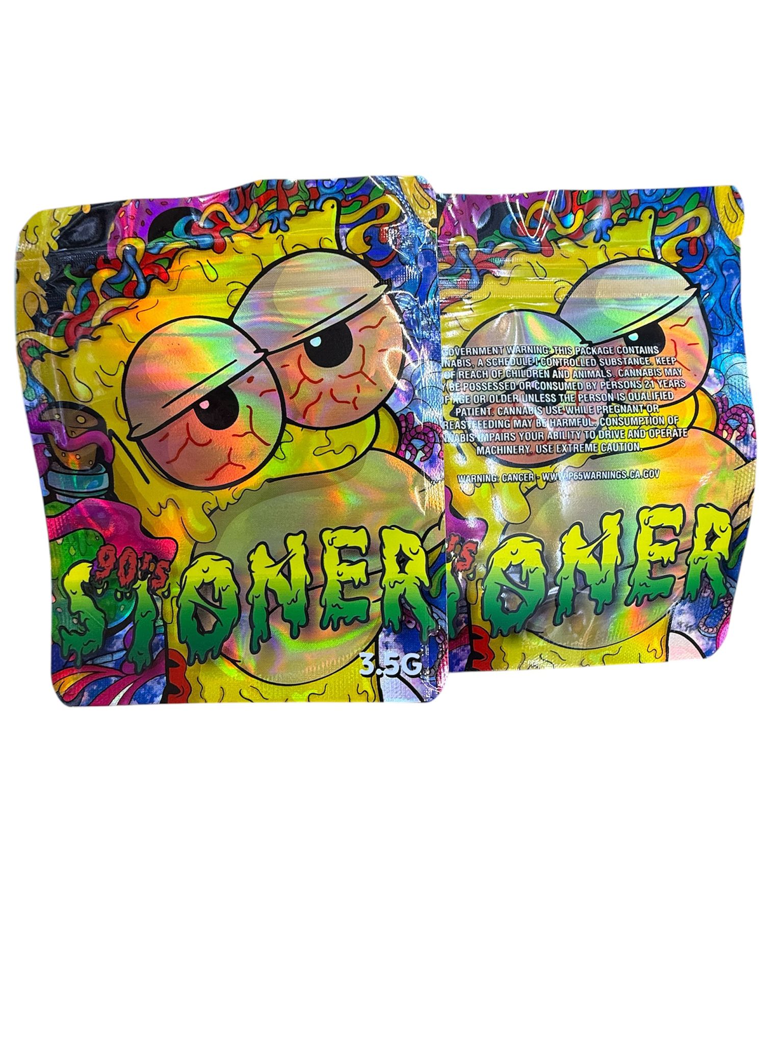 50 90’s Stoner 3.5-gram empty Mylar bags