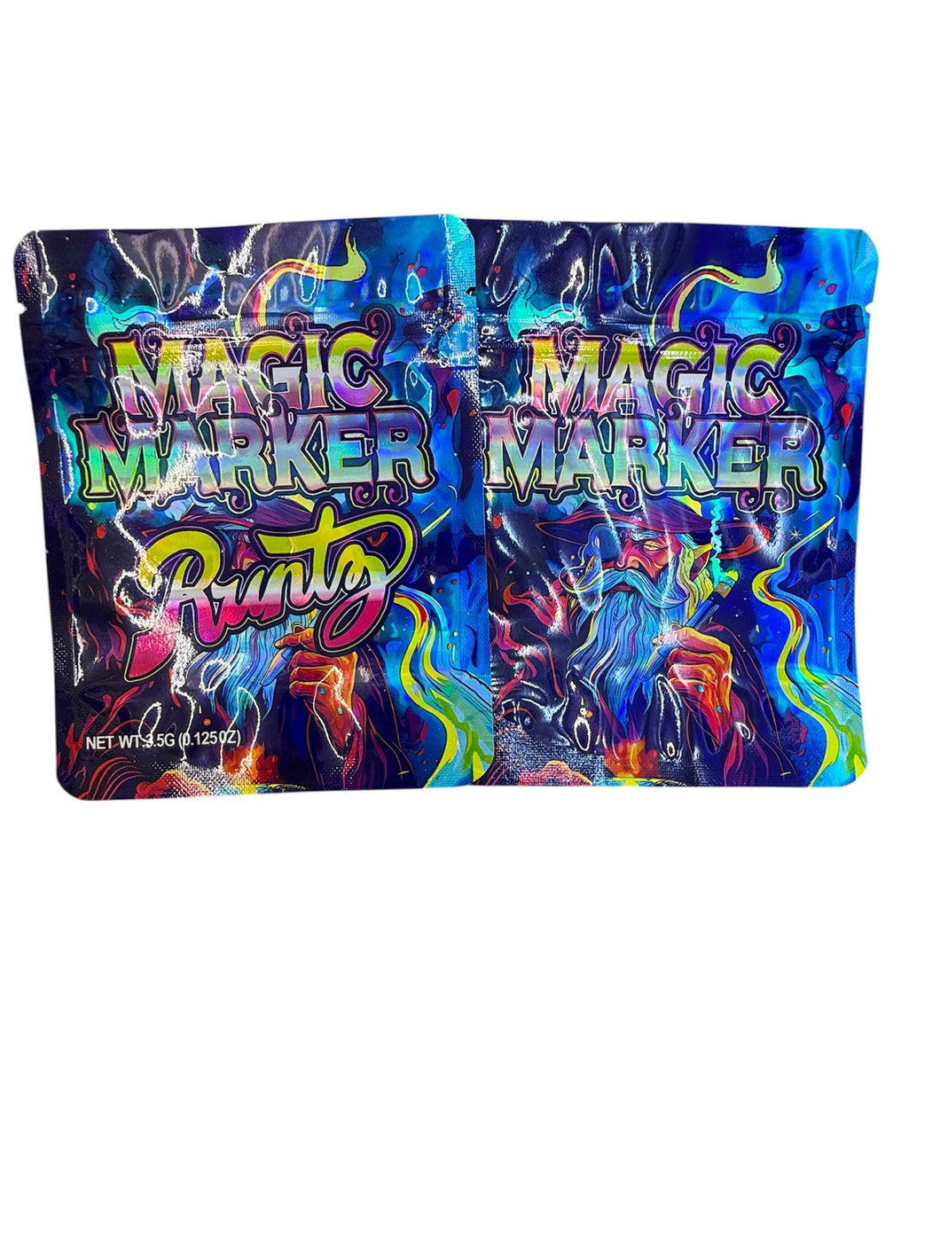 50 Magic Marker Runtz 3.5-gram empty Mylar bags