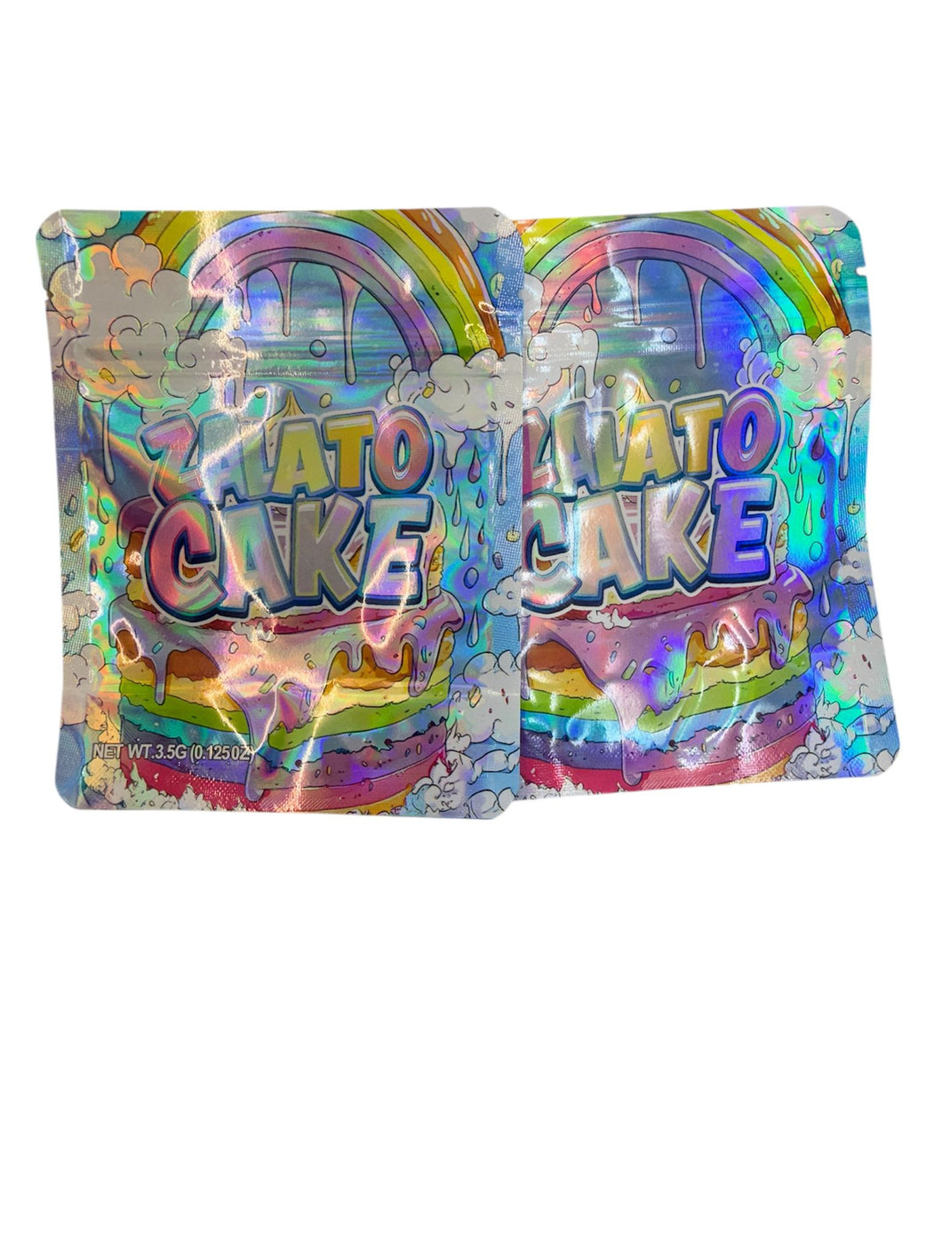 50 Zalato Cake 3.5-gram empty Mylar bags