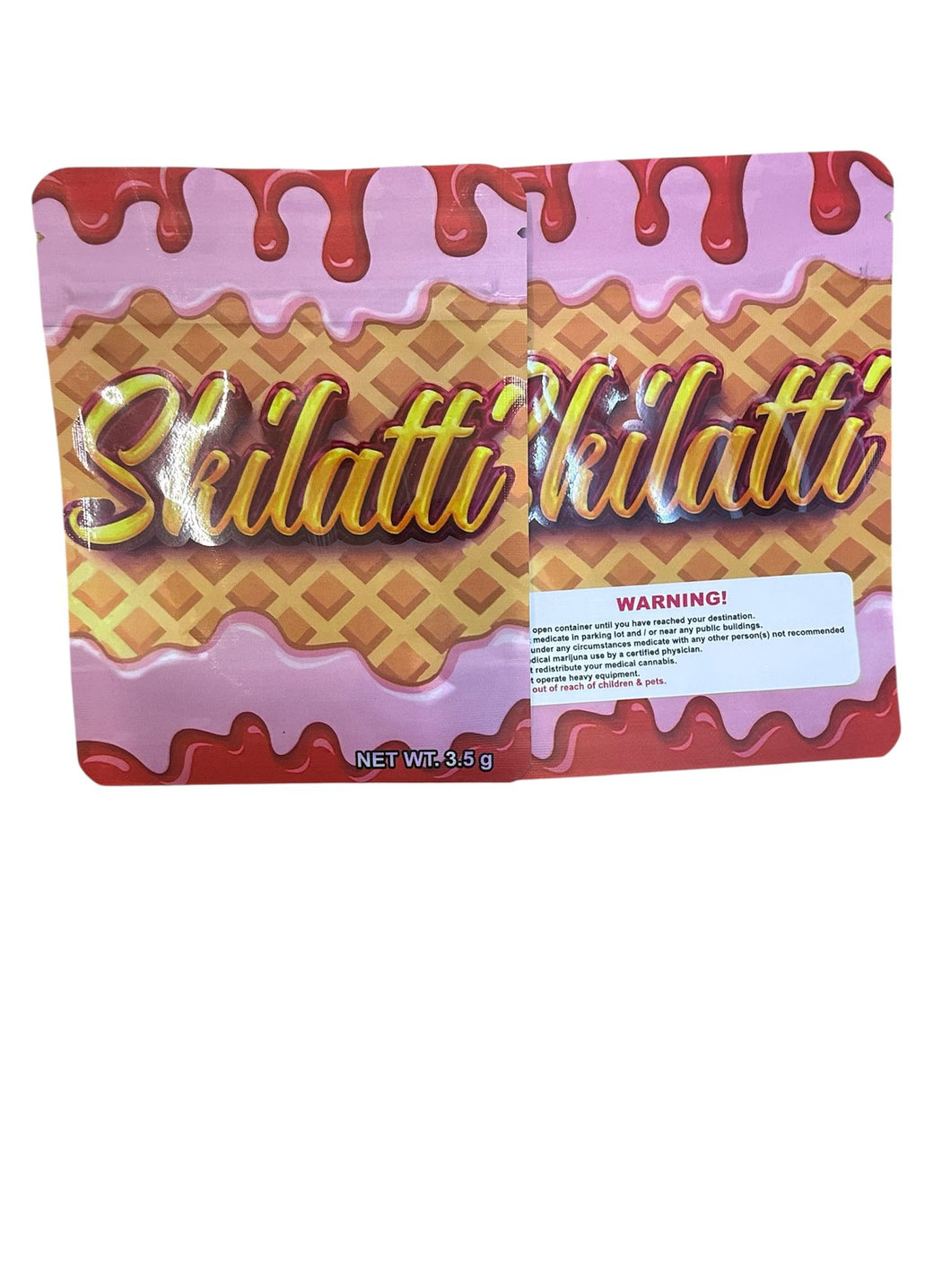 50 Skilatti 3.5-gram empty Mylar bags