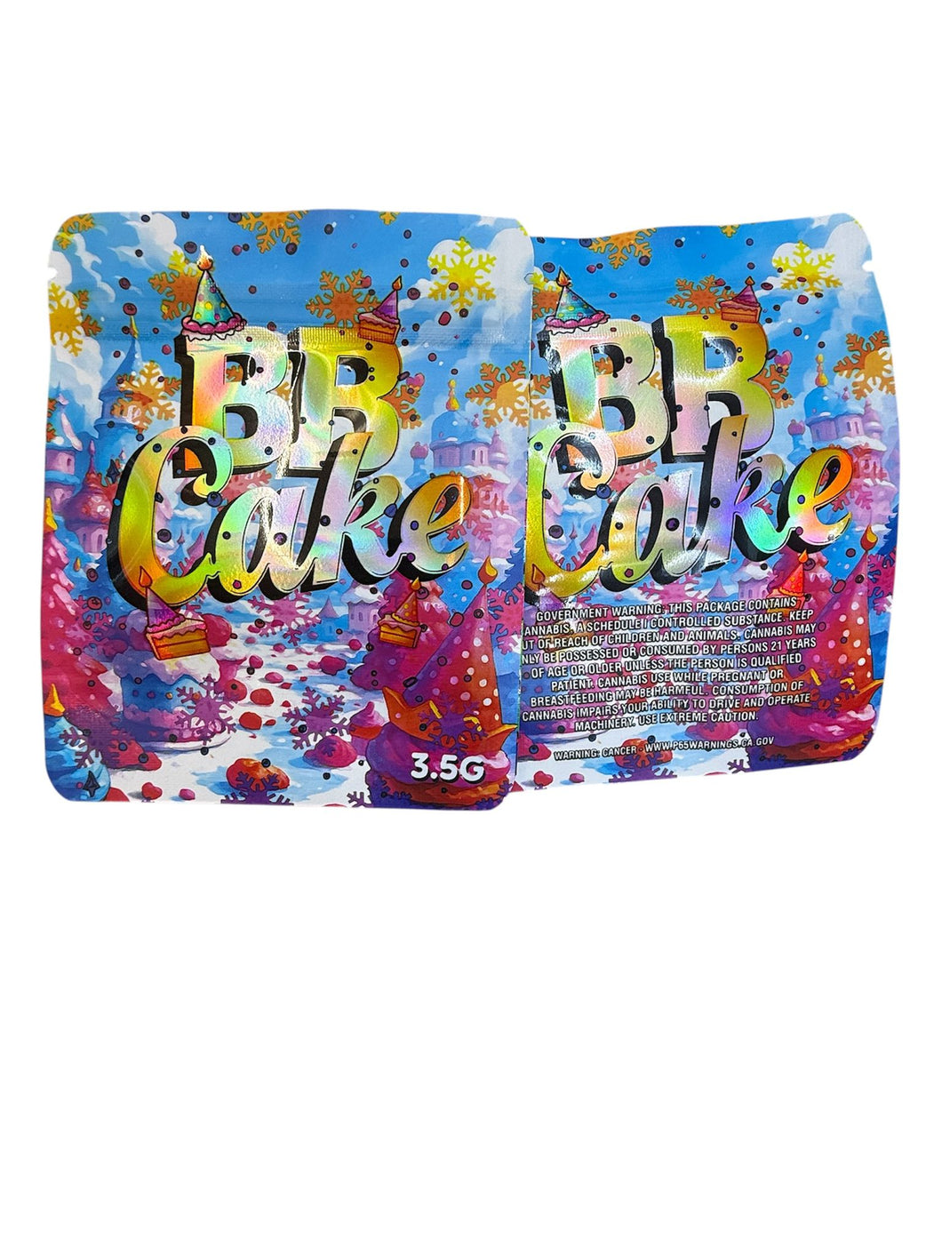 BB Cake 3.5G Mylar Bags