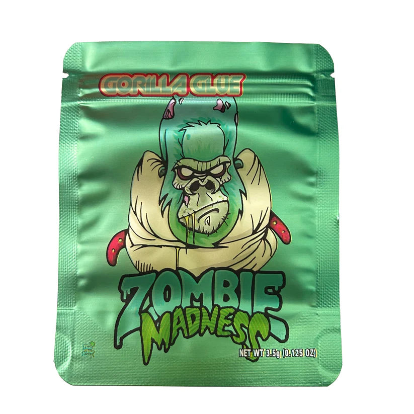 Gorilla Glue Madness 3.5G Mylar Bags.