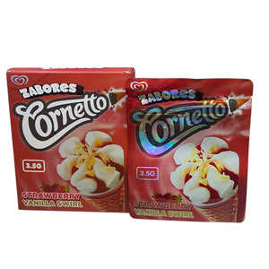 50 Cornetto Zabores 3.5 G Mylar Bags With 50 Carton Box