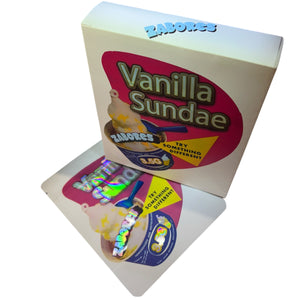 50 Vanilla Sundae 3.5 G Mylar Bags With 50 Carton Box