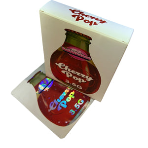 50 Cherry Pop 3.5 G Mylar Bags With 50 Carton Box