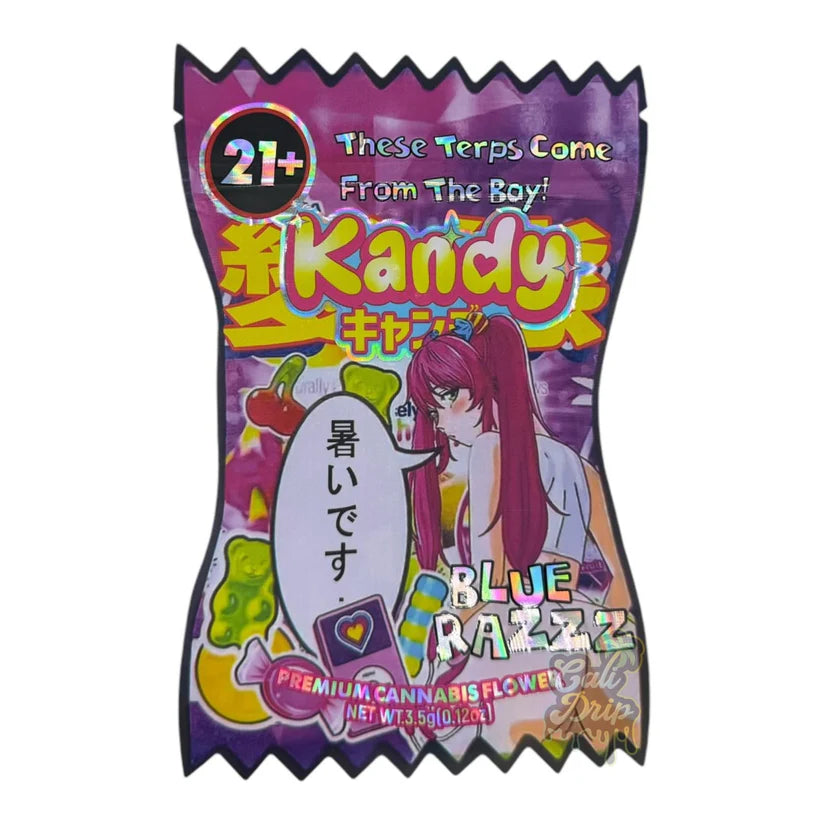 Kandy Blue Razz 3.5G Mylar Bags