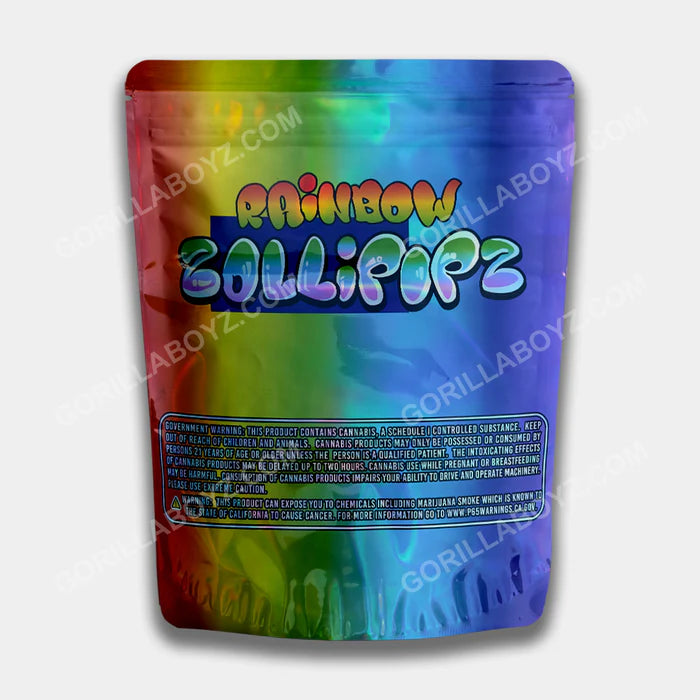 Rainbow Zollipopz Mylar Bag 16 Oz (1lb)