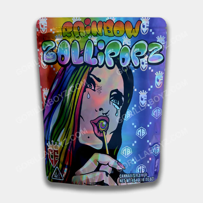 Rainbow Zollipopz Mylar Bag 16 Oz (1lb)