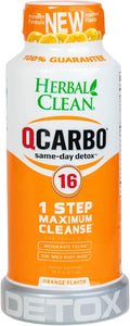 Herbal Clean Same-Day Premium Detox Drink, Orange Flavor, 16 Fl Oz