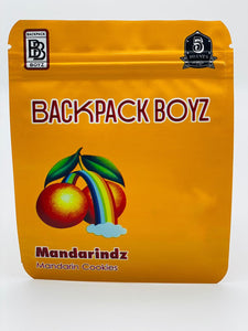50 Backpack Boyz Mandarindz  3.5 gram empty Mylar bags