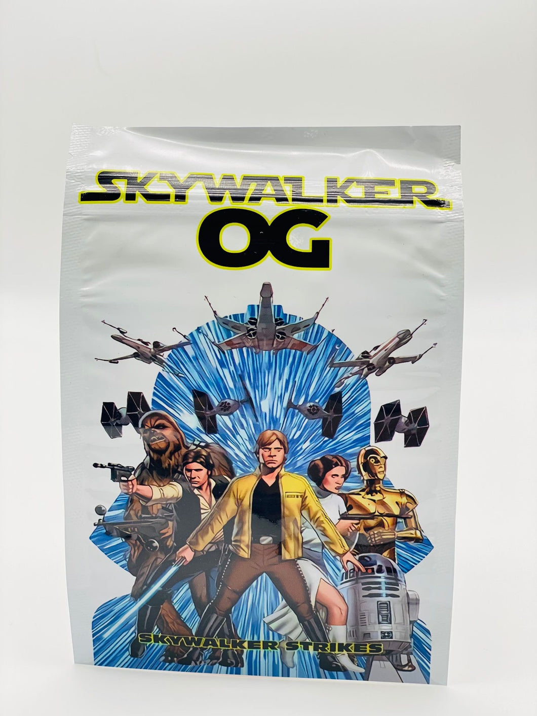 50 Skywalker Og  3.5 gram empty Mylar bags