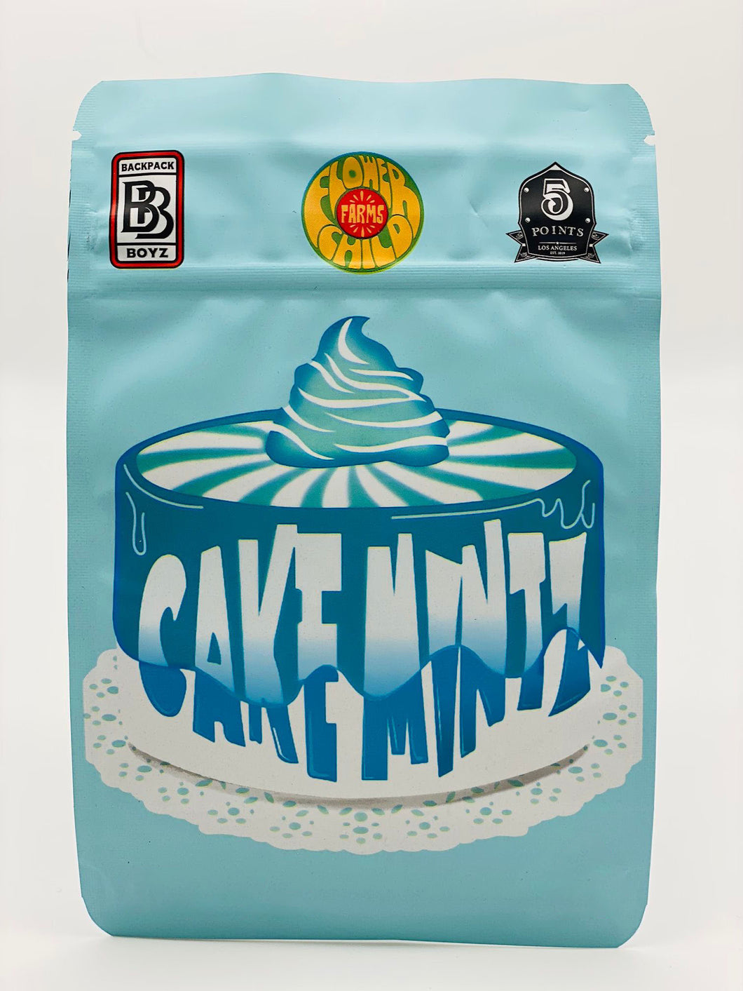 50 Bag Back Boyz Cake Mintz 3.5-gram empty Mylar bags.