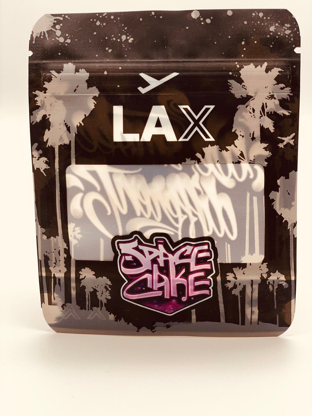 50 LAX Space Cake  3.5 gram empty Mylar bags