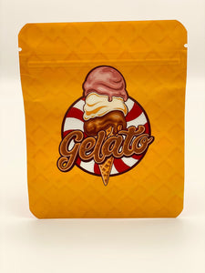 50 Gelato Ice Cream  3.5 gram empty Mylar bags