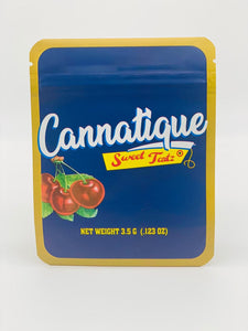 50 Cannatique Sweet Tcatz 3.5 gram empty Mylar bags
