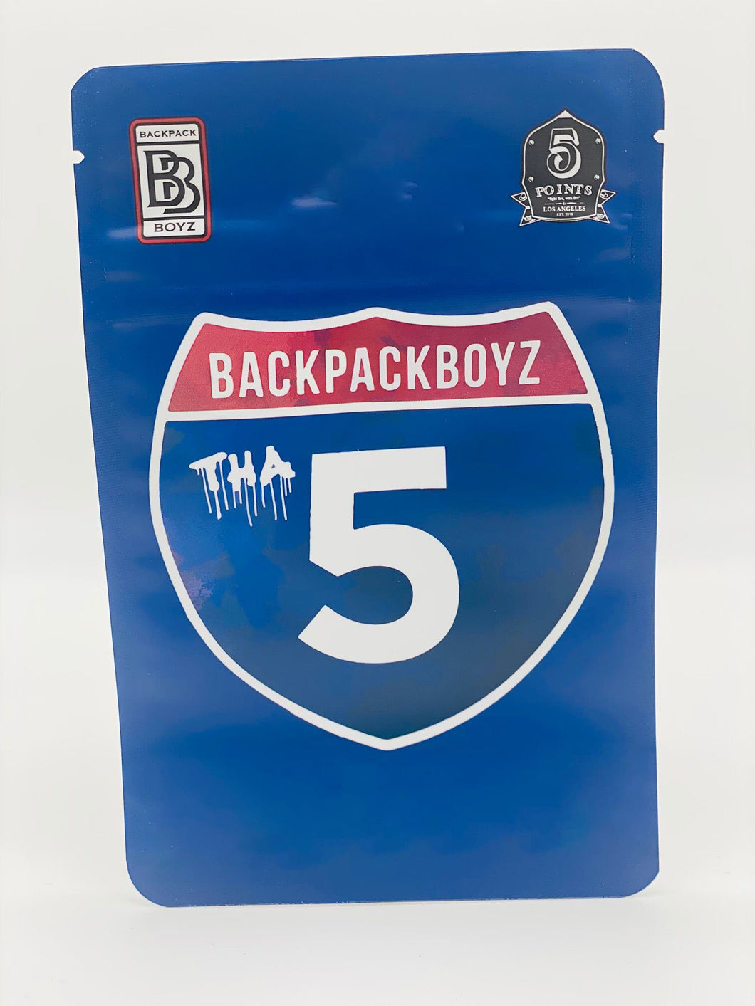 50 Backpackboyz Tha 5 3.5-gram empty Mylar bags