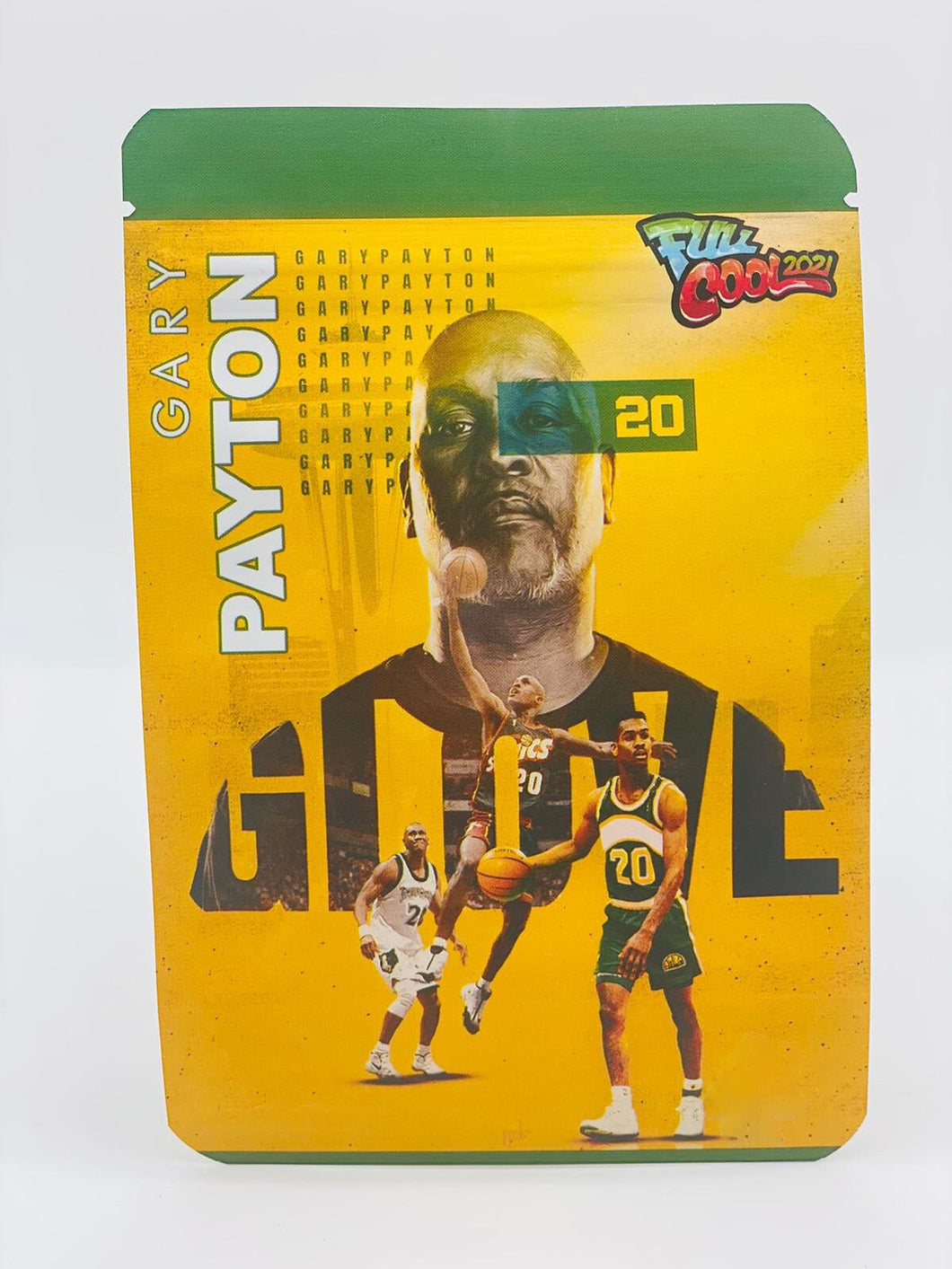 50 Gary Payton 3.5 gram empty Mylar bags