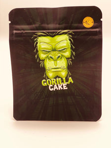 50 Gorilla Cake 3.5 gram empty Mylar bags