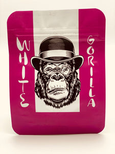 50 White Gorilla  3.5 gram empty Mylar bags