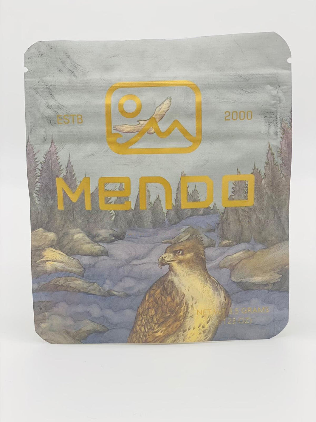50 Mendo  3.5 gram empty Mylar bags