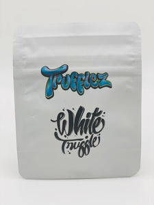 50 Trufflez White  3.5 gram empty Mylar bags