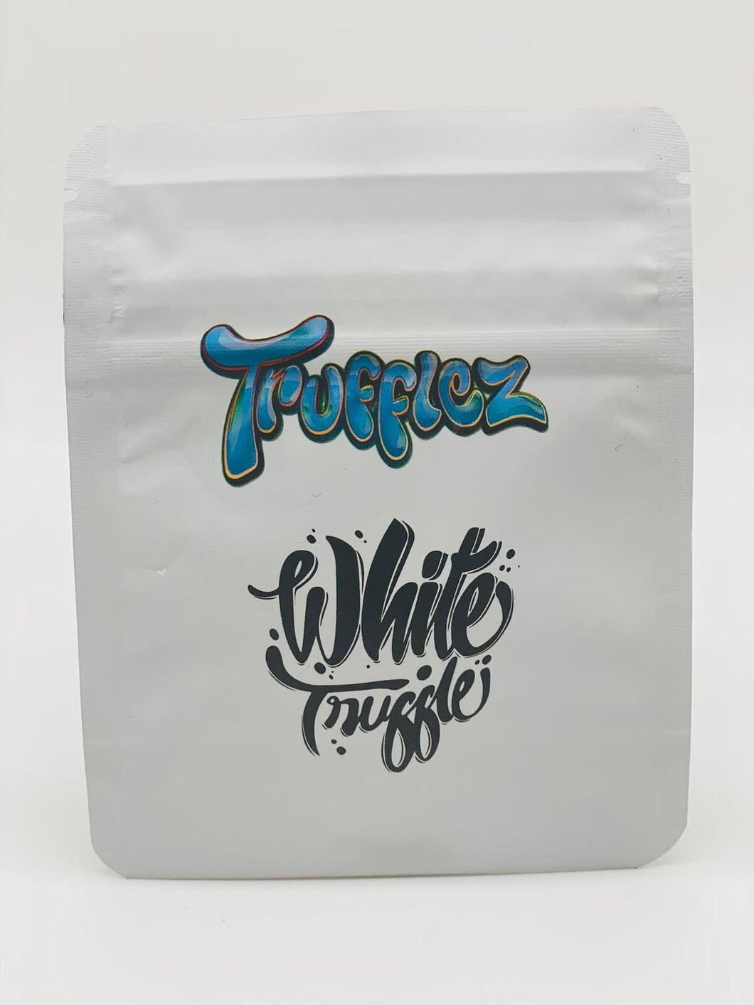 50 Trufflez White  3.5 gram empty Mylar bags