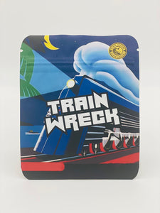 50 Train Wreck 3.5 gram empty Mylar bags