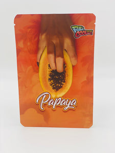 50 Papaya 3.5 gram empty Mylar bags