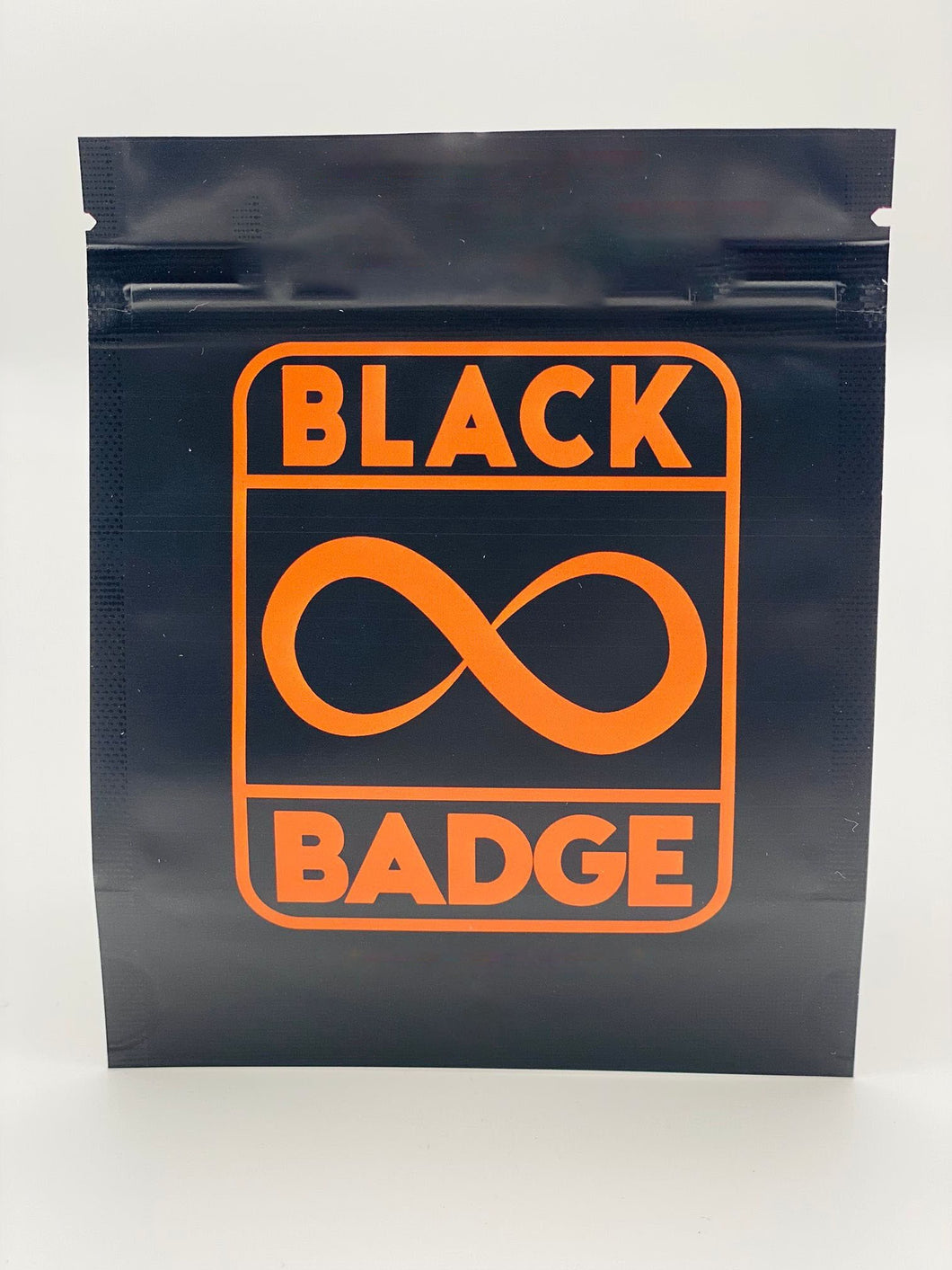 50 Black Badge 3.5-gram empty Mylar bags