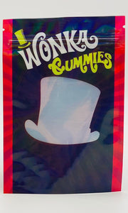 50 Wonka Gummies  3.5 gram empty Mylar bags
