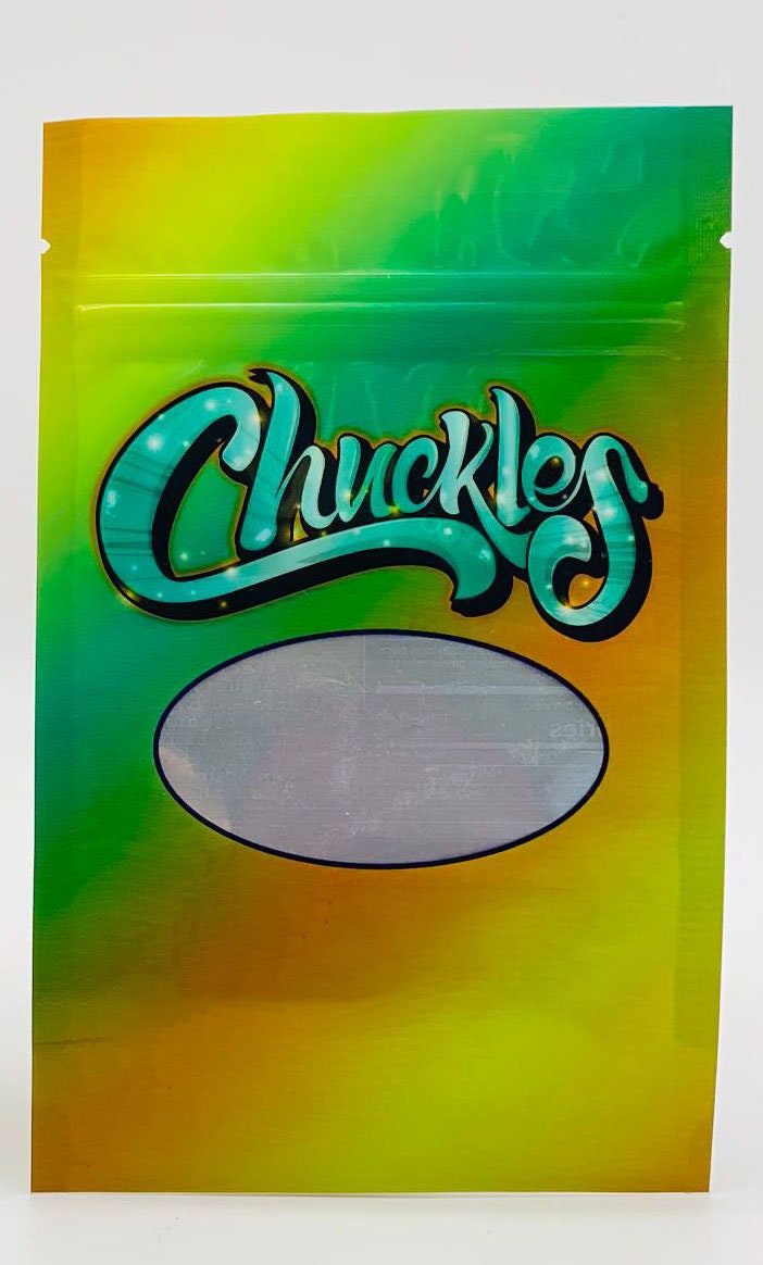 50 Chuckles 3.5 gram empty Mylar bags