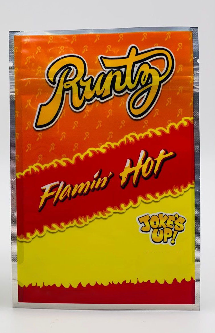 50 Runtz Flamin Hot  3.5 gram empty Mylar bags